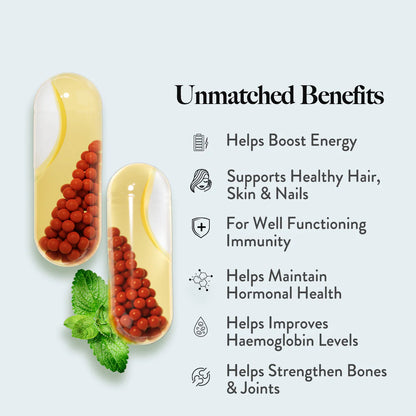 Wellbeing Nutrition Multi + Omega for Her Slow – 22 Essential Nutrients with Vegan Omega-3 & Antioxidants | Hormonal Balance, Energy, Immunity & Skin Health Support | 60 Capsules
