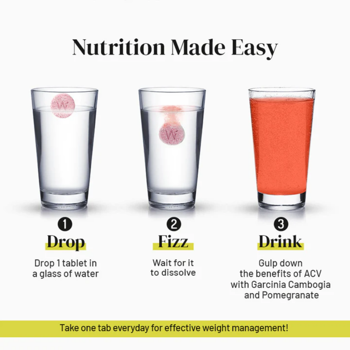 Wellbeing Nutrition Apple Cider Vinegar with Garcinia Cambogia and Pomegranate
