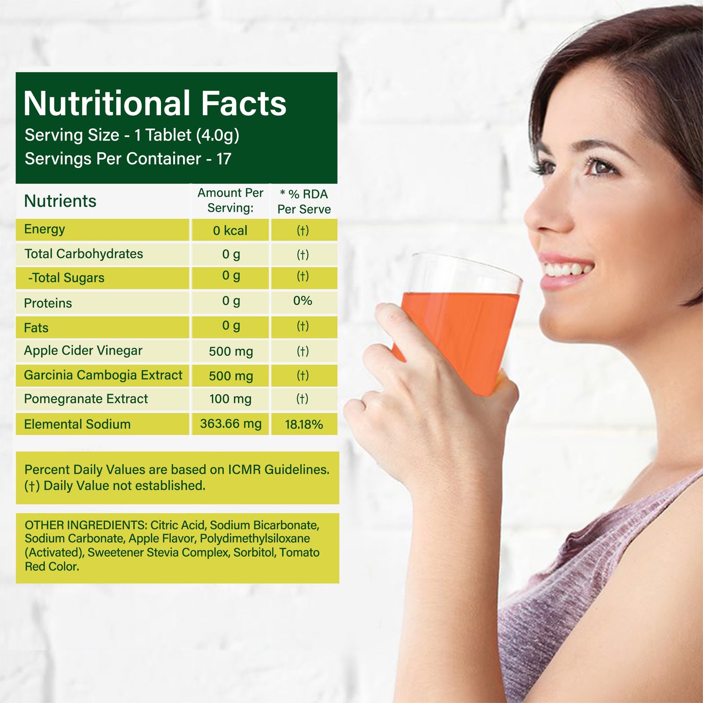 Wellbeing Nutrition Apple Cider Vinegar with Garcinia Cambogia and Pomegranate