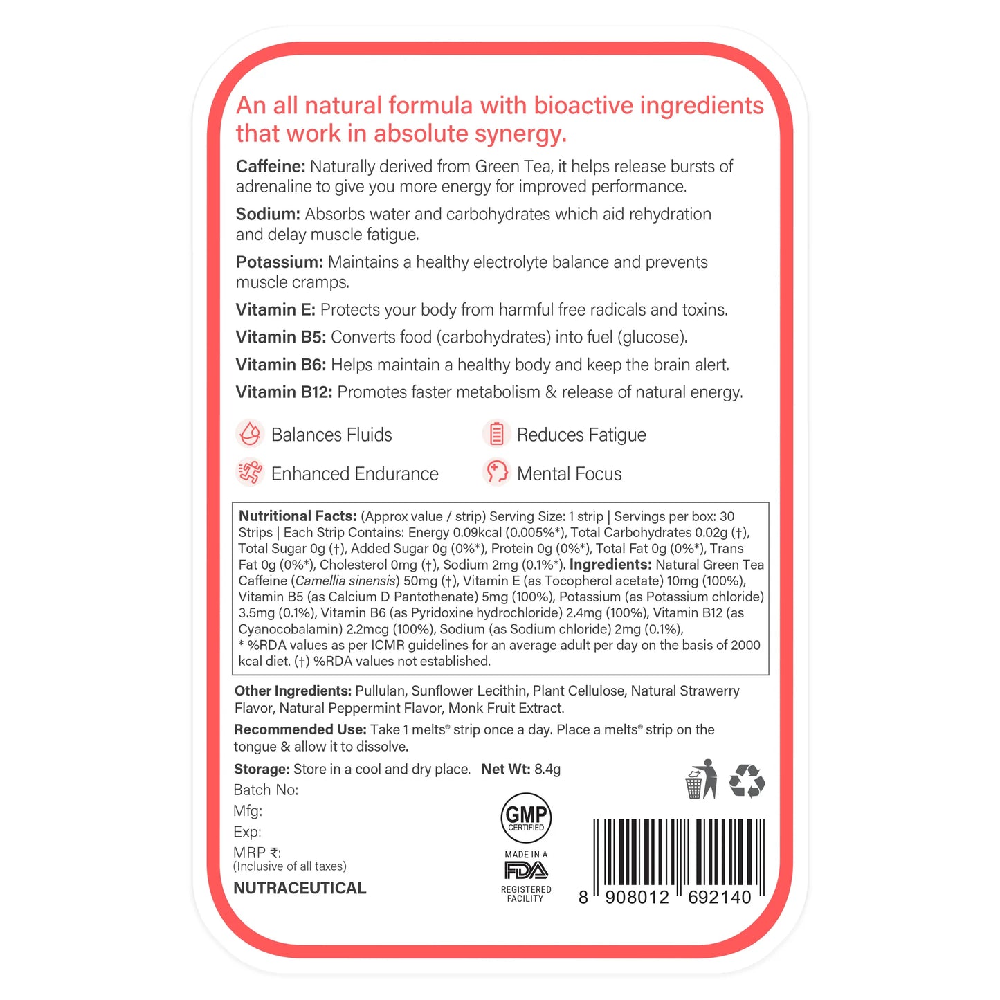Wellbeing Nutrition Instant Energy