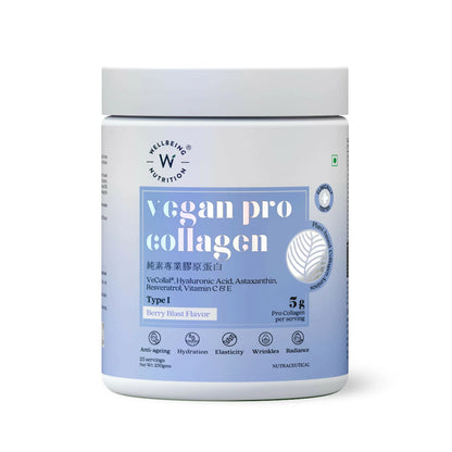 Wellbeing Nutrition Vegan Pro Collagen Powder with Vitamin C & E