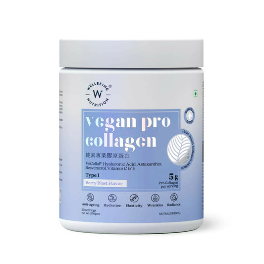 Wellbeing Nutrition Vegan Pro Collagen Powder with Vitamin C & E