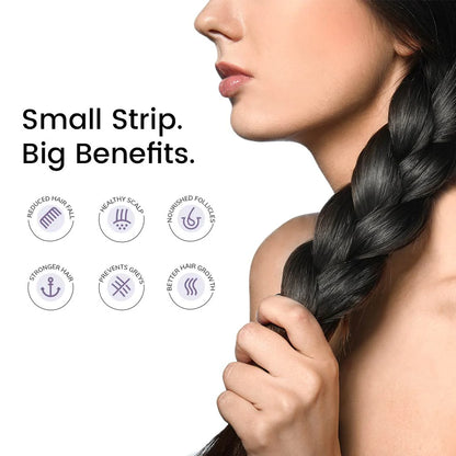 Wellbeing Nutrition Healthy Hair- Healthy Hair Oral Strips- Biotin Hair Growth Strips- Hair Fall Reduction Solution- Natural Hair Growth Supplement- Plant-Based Biotin for Hair- Strengthen Hair Follicles- Promote Keratin Bonding- Reduce Hair Fall Naturally- Nourish Hair from Within- Healthier, Stronger Hair- Prevent Hair Greying- Improve Scalp Health- melts® Healthy Hair Strips- Oral Dissolvable Hair Supplements- 100% Bioavailable Hair Vitamins- Zero Sugar Hair Care Strips- Clinically Proven Hair Growth Str